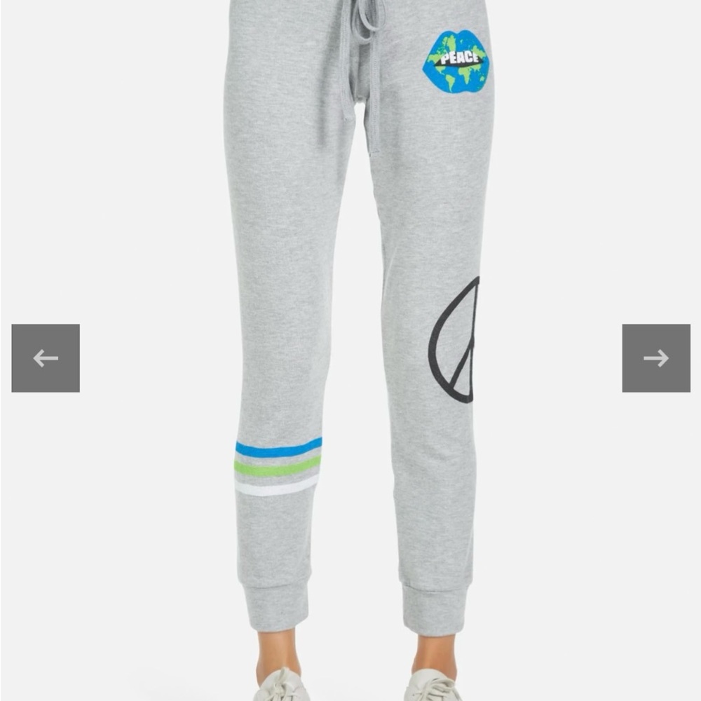 Lauren Moshi Kizzy World Peace sweat pants jogger - Picture 2 of 6